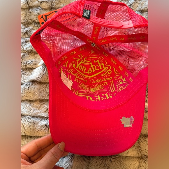 Von Dutch Trucker Hat pink and white, NWT - Picture 4 of 6